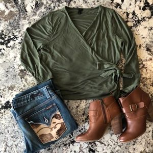 J. Crew Wrap Shirt